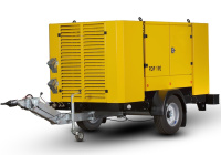 Винтовой компрессор Atmos PDP 190-10 (на шасси, рег. высота, с тормозами)